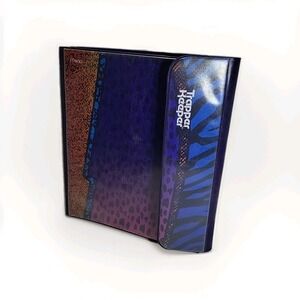 Trapper‎ Keeper Mead Animal Print Purple Pink Retro Vintage Binder School 80's